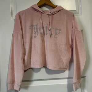 Juicy Couture Cropped Pink Velour Sweater 90’s